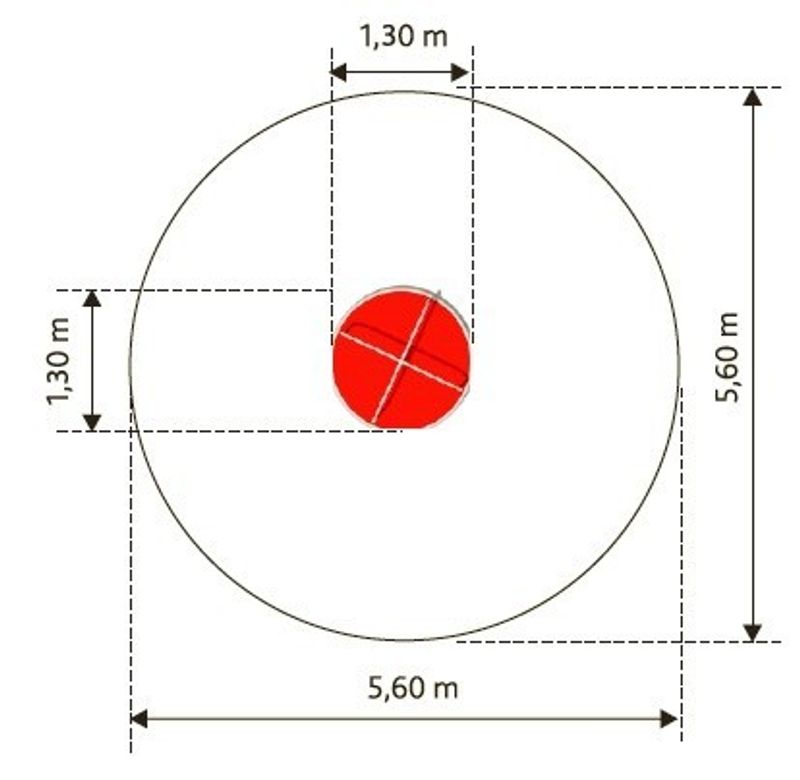 Karusell Hurricane Ø 133 cm