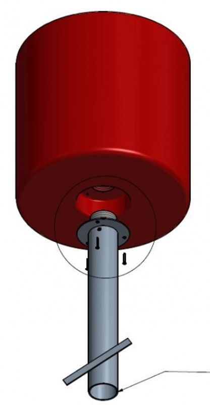Cylinder av polyetylen Ø 45 cm