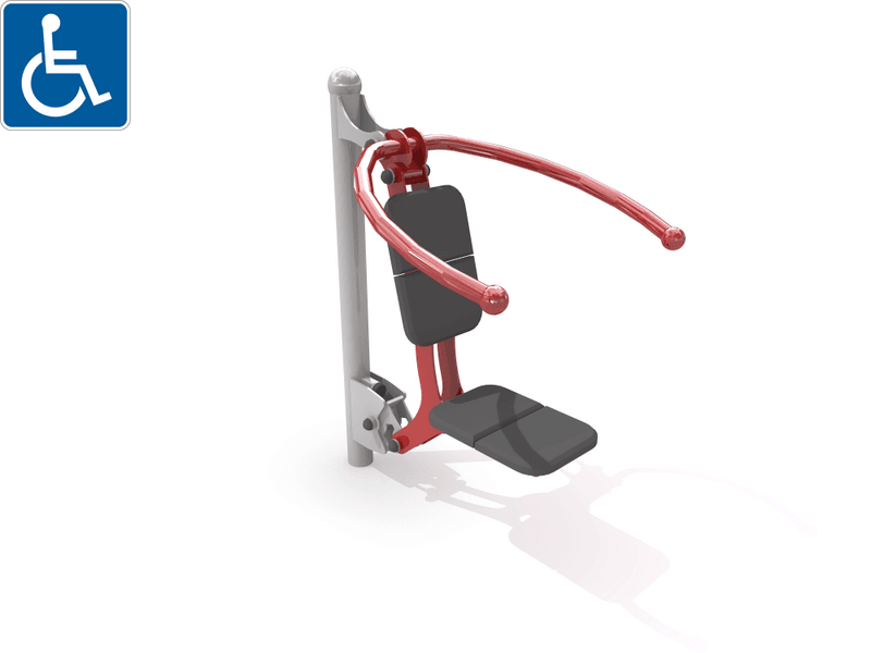 Shoulder Press - en utendørs trenings enhet. 